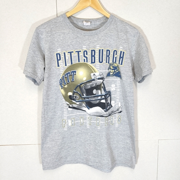 Gildan Other - Gildan Pittsburgh Panthers Football T-Shirt Grey Size S Graphic Print